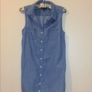 Sleeveless Denim Dress